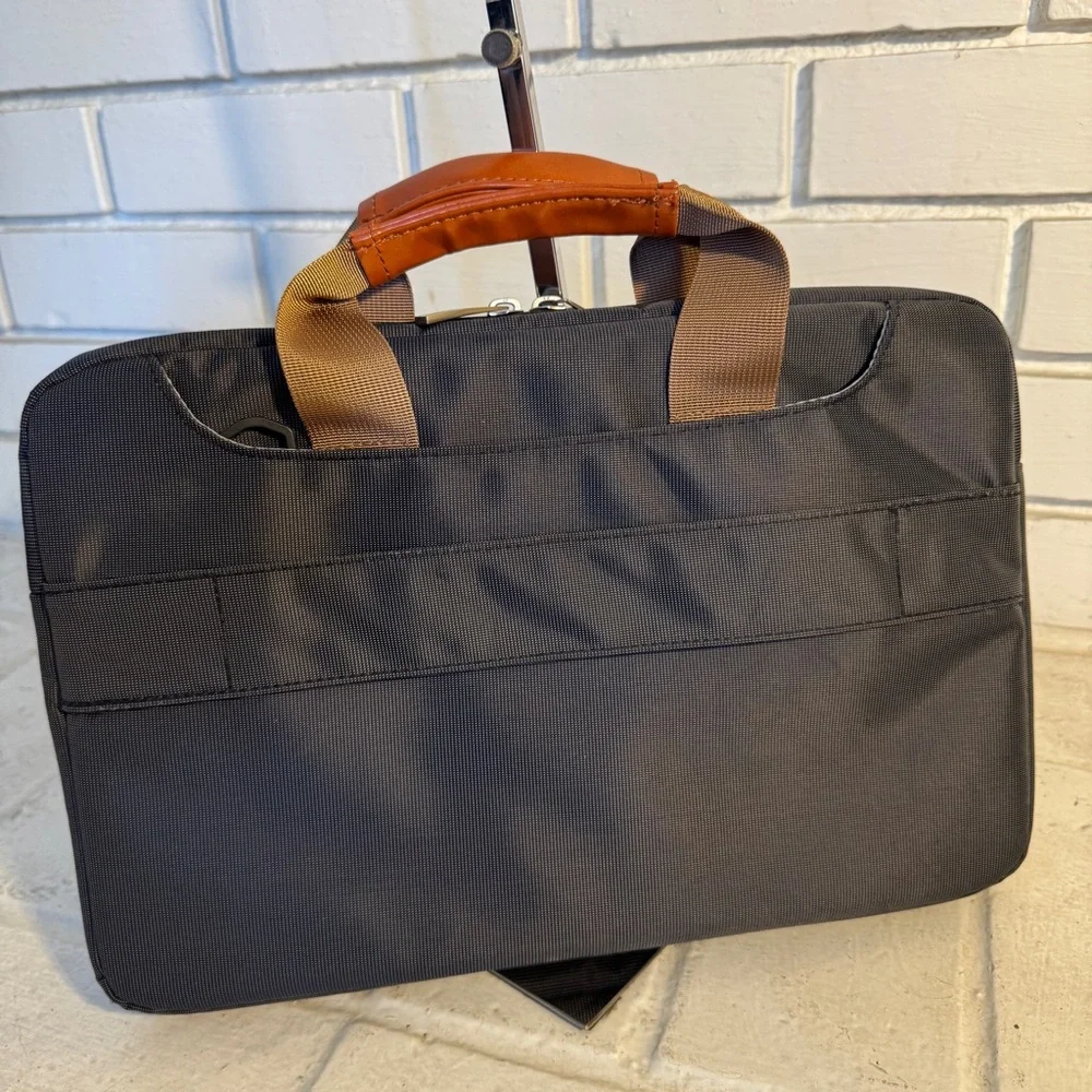Lacdo 360° Protective Laptop Bag Sleeve Case Gray Brown